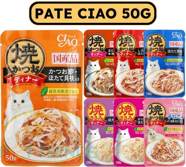 Pate Mèo | Ciao Thức ăn ướt các loại (50g)
