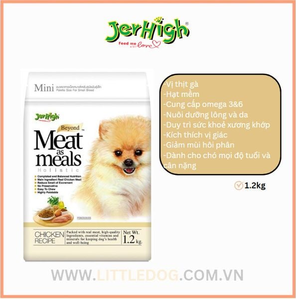 Jerhigh Hạt Mềm Vị Gà 1.2kg
