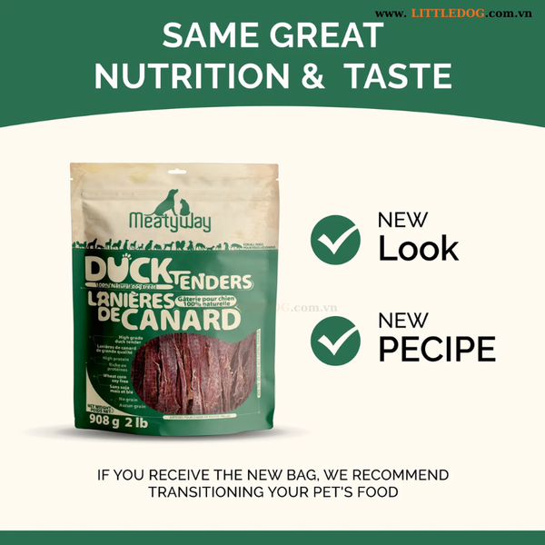 Thịt Vịt Sấy Cho Thú Cưng - Meatyway Duck Tender - 100g/454g