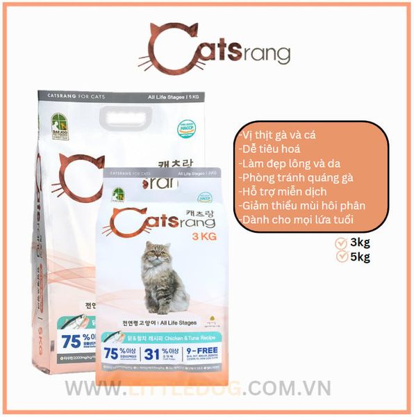 Thức Ăn Hạt Cho Mèo Mọi Lứa Tuổi - Catsrang All Stages - 2kg/3kg/5kg