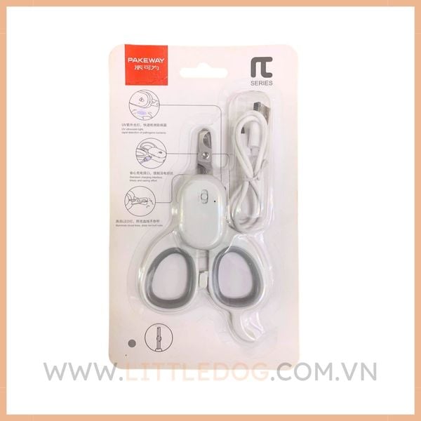 Kềm Cắt Móng Pakeway Lamp (Recharge) - Cat Scrissors With Lamp (Flat)