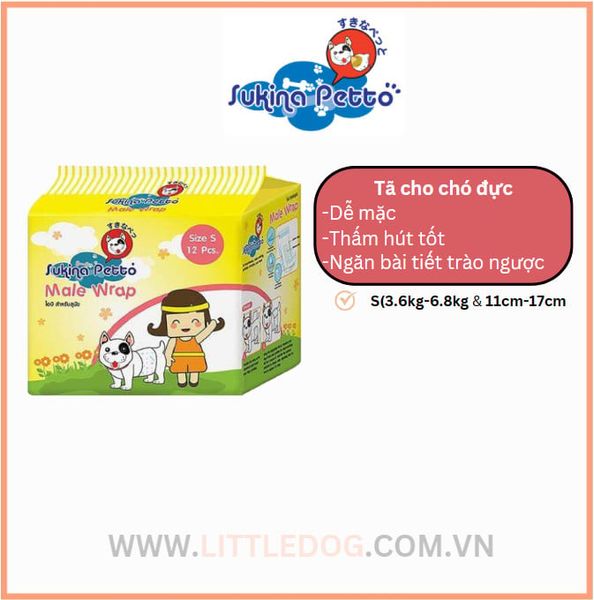 Tả Quần cho Chó Đực - Male Wrap