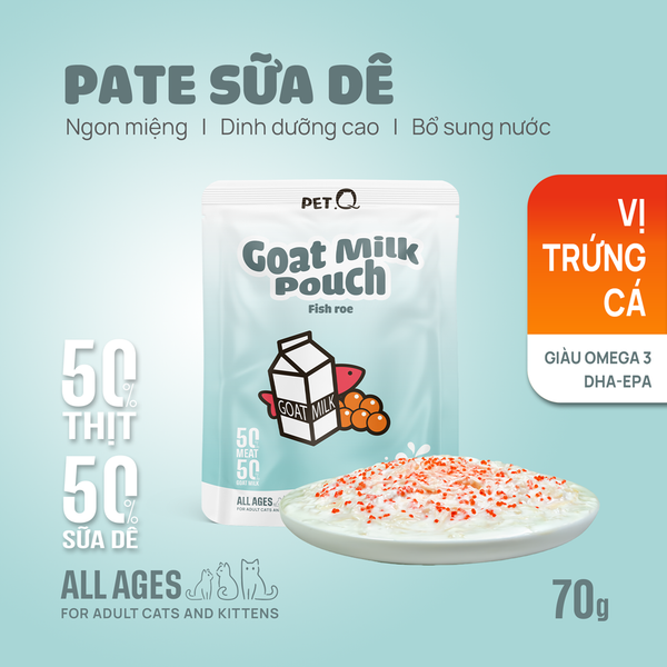 Pate Mèo Sữa Dê PetQ - gói/70g