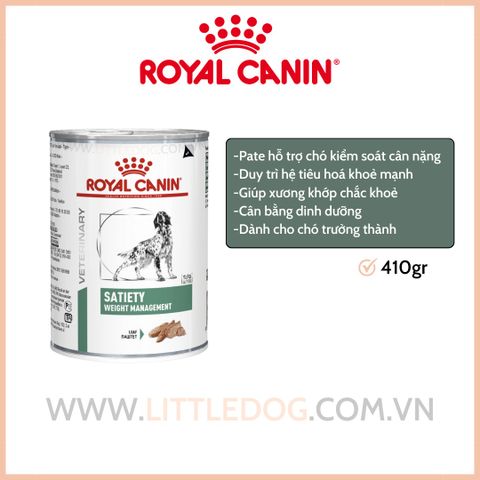 ROYAL CANIN SATIETY CANINE WET - KIỂM SOÁT CÂN NẶNG CHO CHÓ (410g)