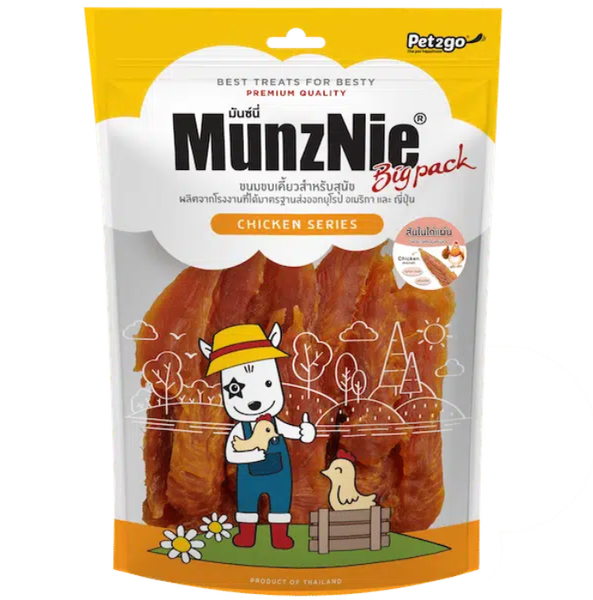 KHÔ GÀ MUNZNIE CHO CHÓ BIG PACK 400GR