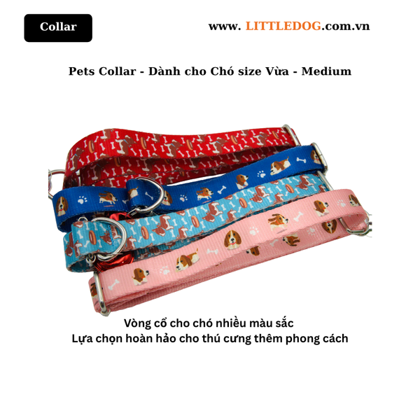 Pets Collar - Dành cho Chó size Vừa (Medium)