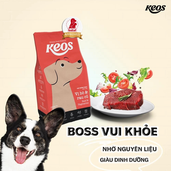 Keos - Thức Ăn Hạt Cho Chó Mọi Lứa Tuổi
