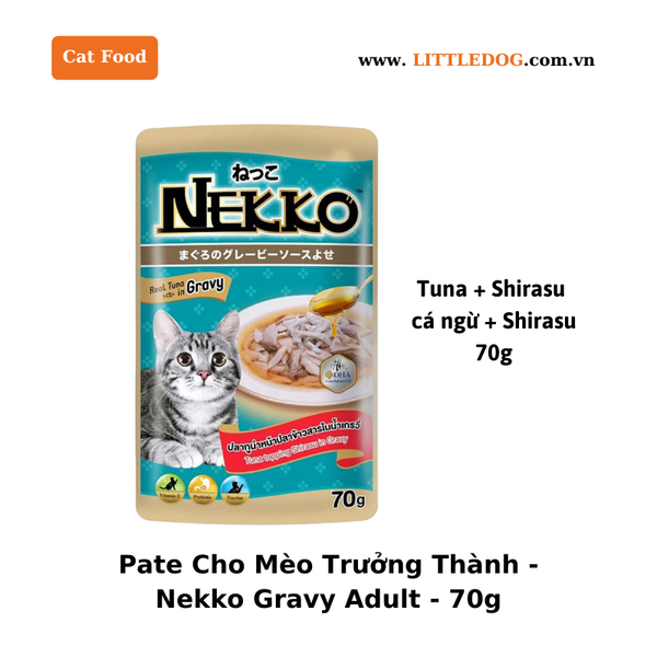 Pate Mèo Nekko Dạng Sốt - Gravy Adult Gói/70g