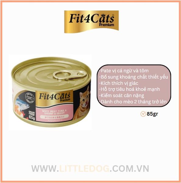 Fit4cat Pate Dạng Nước Sốt Thịt 85gr