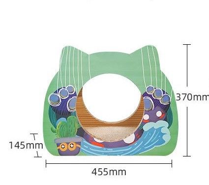 BÀN CÀO GIẤY YC NGÔI NHÀ - YC SCRATCHER HOUSE (45.5x37x14.5)