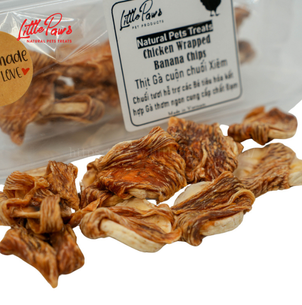 Little Paws - Thịt Gà Cuộn Chuối Xiêm - 30g