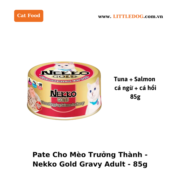 Pate Mèo Trưởng Thành Nekko Gold Adult - Lon/85g