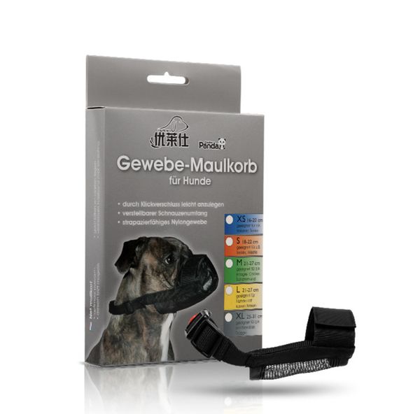 Panda Rọ Mõm Vải - Nylon Half Dog Muzzle