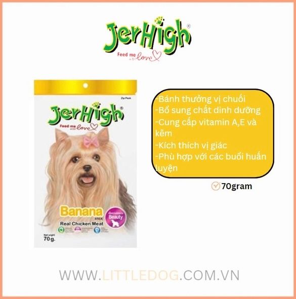 Jerhigh - Que Thưởng Mềm Cho Chó (70g/400g)