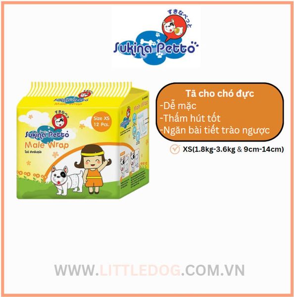 Tả Quần cho Chó Đực - Male Wrap