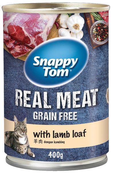 Pate Mèo Snappy Tom Real Meat - Lon/400g