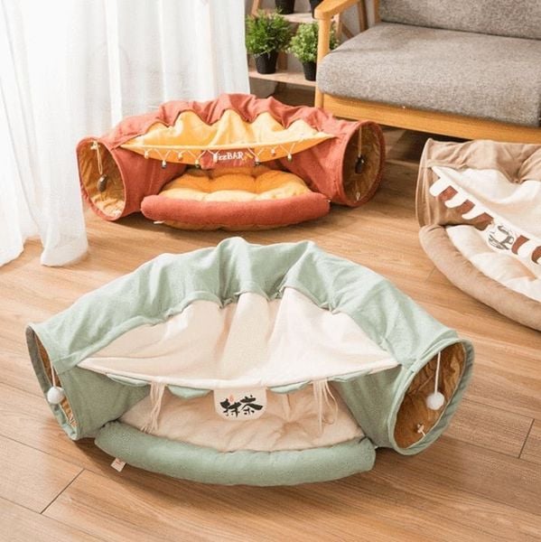 Nệm Mái Vòm Tròn cho Mèo- Cat Tunnel Lounge