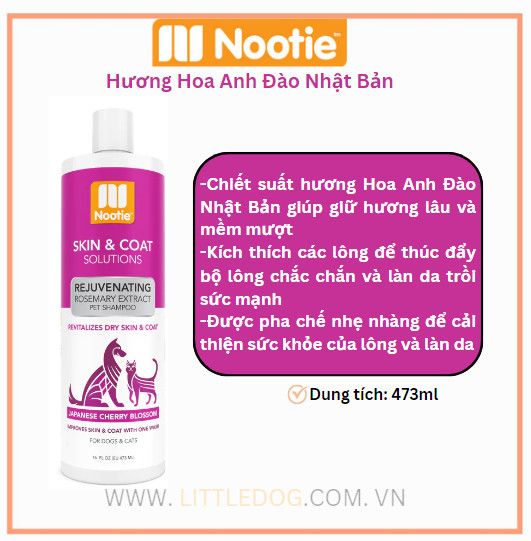 Nootie Dầu tắm hương Hoa anh đào – Japanese Cherry Blossom 473ml
