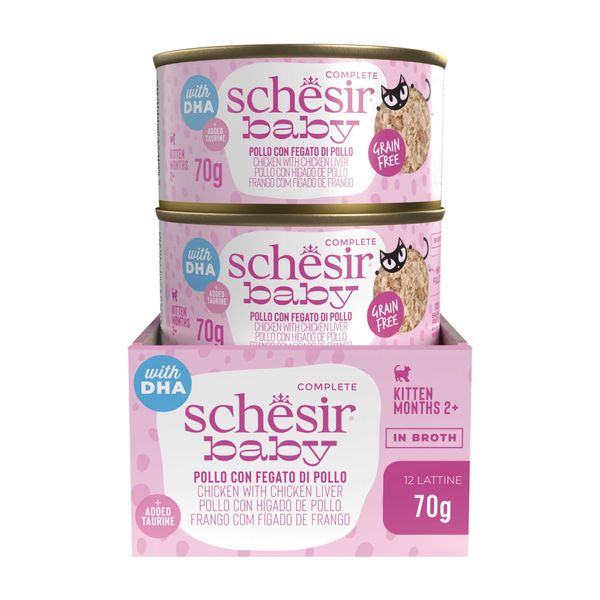 Pate Mèo Con Schesir Broth Kitten Cao Cấp – 80g