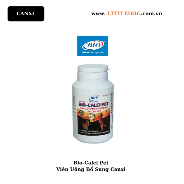 Viên Uống Bổ Sung Canxi Bio-Calci Pet-30 viên