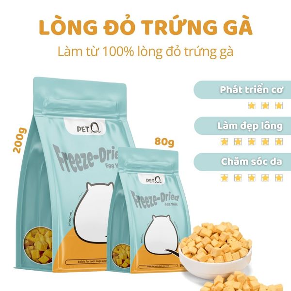 Pet Q - Thịt Sấy Lạnh Nhiều Vị Cho Chó Mèo