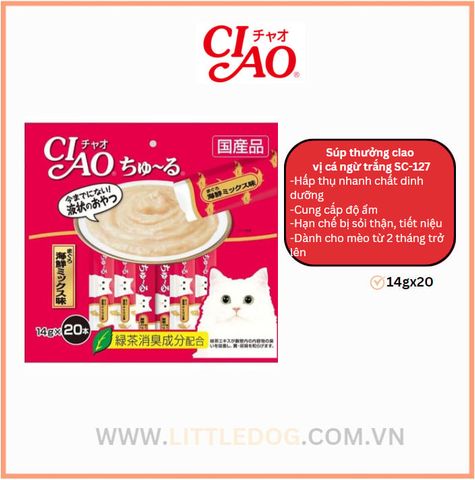 Ciao Que Sốt Cá Ngừ Trắng SC-127 (14gx20pcs)