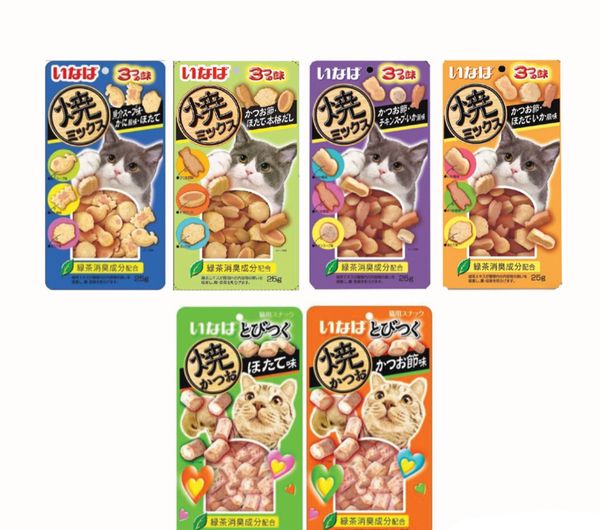 Ciao - Bánh Thưởng Ciao Mềm Có Nhân Cho Mèo 25g
