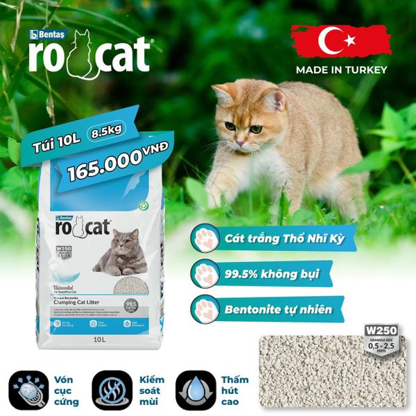 Cát Vệ Sinh Cho Mèo - Rocat - Cát Đất Sét 10L (8.5kg)