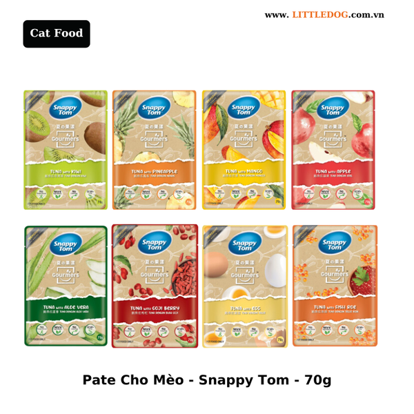 Pate Mèo Vị Trái Cây Snappy Tom - gói/70g