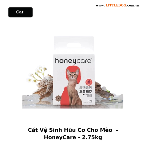 Cát Hữu Cơ Cho Mèo - Honey Care Mix Flora Bentonite - 2.75kg