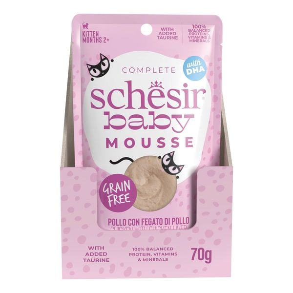 Pate Mèo Con Schesir Mousse Kitten Cao Cấp – Gói/80g