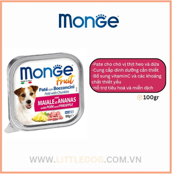 Pate Monge Cho Chó Đủ Vị - 100g