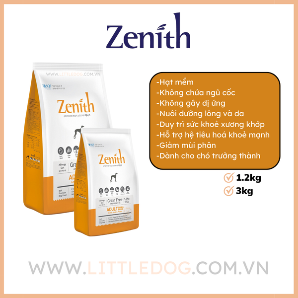 Zenith Thức Ăn Hạt Cho Chó Trưởng Thành Giống Nhỏ - Adult - Vị Thịt Cừu & Khoai Tây - 1.2kg/3kg