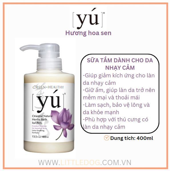 YÚ DẦU TẮM HƯƠNG HOA SEN-LOTUS 400ml