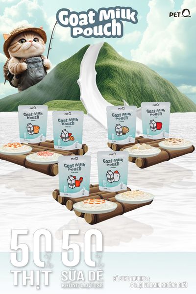 Pate Mèo Sữa Dê PetQ - gói/70g