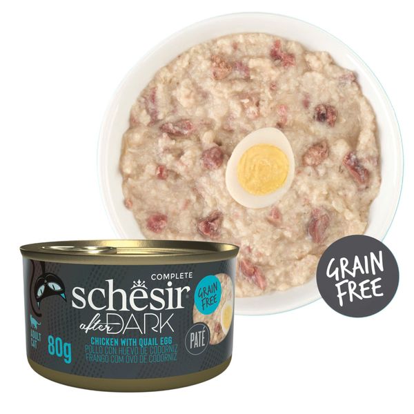 Pate Cho Mèo Schesir Dạng Pate Lon 80g – 4 Hương Vị Thơm Ngon Dạng Thịt Xay Mịn Với Nước Hầm