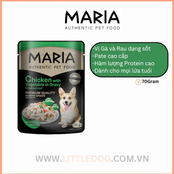 Pate Thức Ăn Ướt Cao Cấp Maria Dành Cho Chó