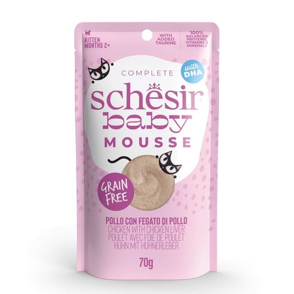 Pate Mèo Con Schesir Mousse Kitten Cao Cấp – Gói/80g
