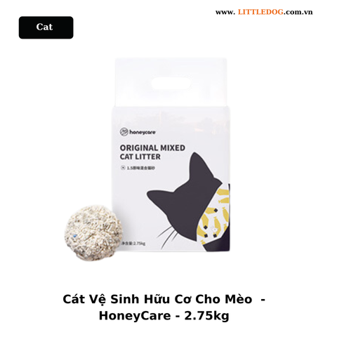 Cát Vệ Sinh Hữu Cơ Cho mèo - Honey Care Original Mix Bentonite - 2.75kg