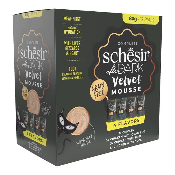 Pate Cho Mèo Schesir After Dark Mousse Cao Cấp – Gói 80g