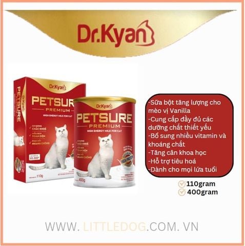 DR.KYAN SỮA BỘT CHO MÈO PETSURE
