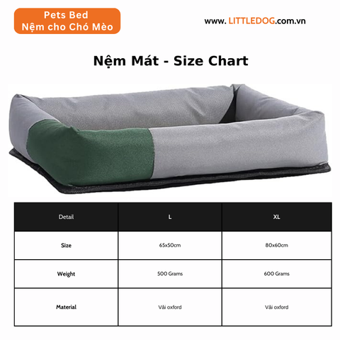 NỆM LÀM MÁT CHO THÚ CƯNG - ULIGOTA PET COOLING MAT
