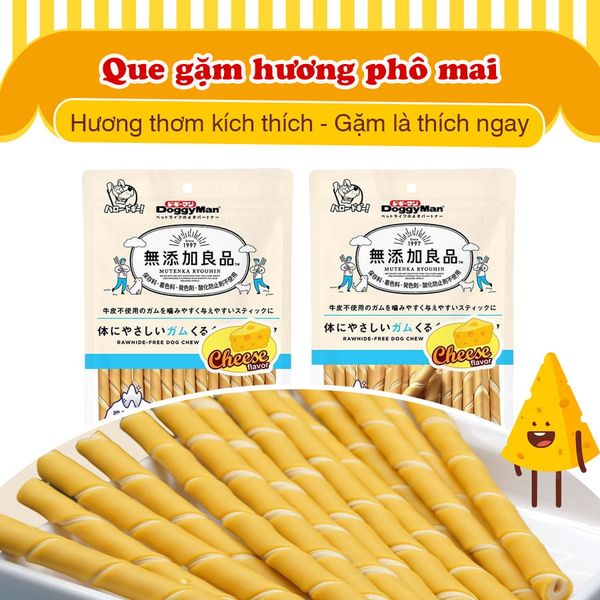 DoggyMan – Que Gặm Hương Phô Mai 120g