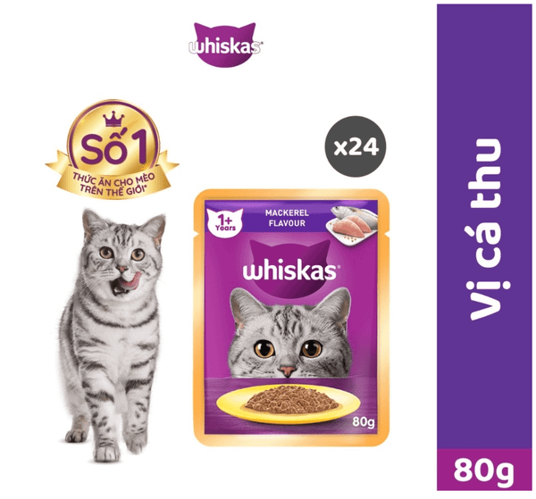 Whiskas Adult - Pate cho mèo trên 1 tuổi 85g