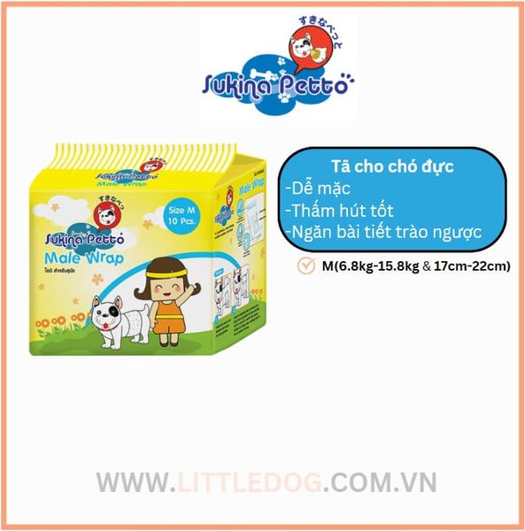 Tả Quần cho Chó Đực - Male Wrap