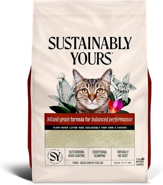 Cát Vệ Sinh Hữu Cơ Hạt Phối Trộn Petfive Sustainably Yours – Túi 5.9KG