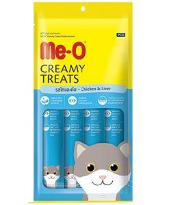Me-O Súp Thưởng Vị Gà&Gan - Creamy Treats Chicken&Liver Flavor (15gx4)