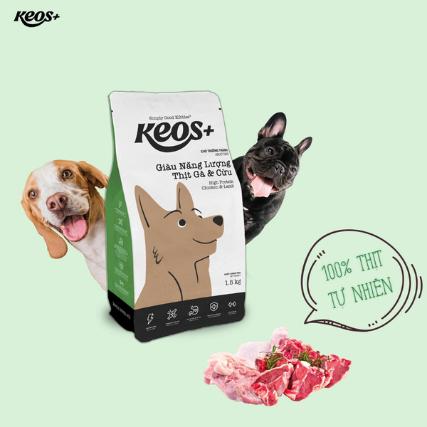 Keos - Thức Ăn Hạt Cho Chó Mọi Lứa Tuổi