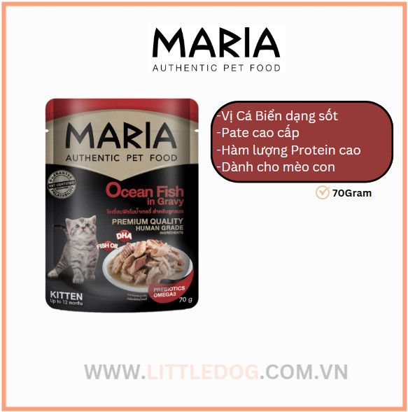 Pate Thức Ăn Ướt Cao Cấp Maria Dành Cho Mèo