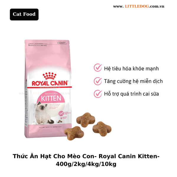Thức Ăn Hạt Cho Mèo Con - RoyalCanin Kitten - 400g/2kg/4kg